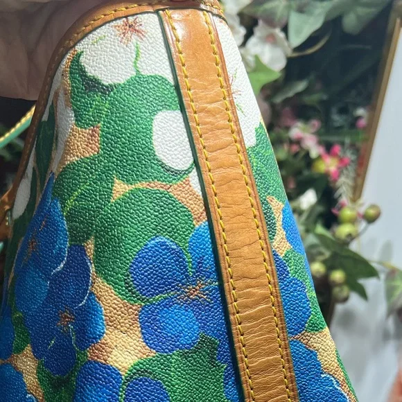 Dooney & Bourke Floral Double Handles Large Tote Shoulder Bag EUC - Picture 7 of 13